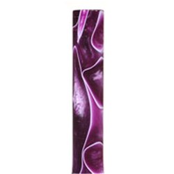 Carbatec Large Acrylic Pen Blank - Purple / Pearl Marble