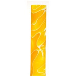 Carbatec Large Acrylic Pen Blank - Yellow / White Marble