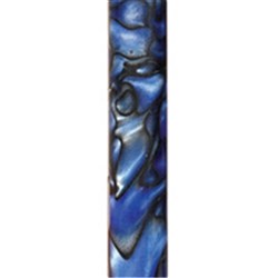 Carbatec Large Acrylic Pen Blank - Blue / Black Swirl