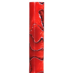 Carbatec Large Acrylic Pen Blank - Red / Pearl Marble