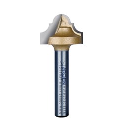 Arden Classic Plunge Bit - 19.05mm Diameter 3.96mm Radius 1/4" Shank