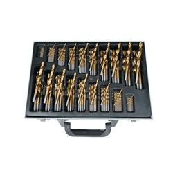 Carbatec 170 Piece Drill Bit Cassette - TiN Bits