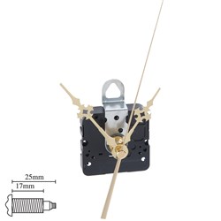 Carbatec Clock Movement - 17mm Shaft