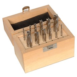 Carbatec Boxed End Mill Set - HSS
