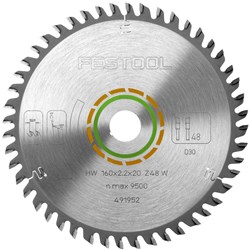 Festool Fine Tooth Saw Blade 160mm x 2.2mm x 20mm 48 Tooth