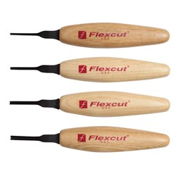 Flexcut 60Deg. Parting Micro Tool Set