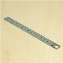 Shinwa Ruler Pick Up Scale Silver - 15cm
