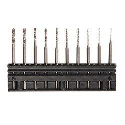 Carbatec 10 Piece Micro Drill Set