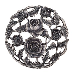 Carbatec Pewter Potpourri Lid - Roses