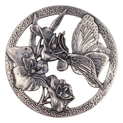 Carbatec Pewter Potpourri Lid - Butterfly