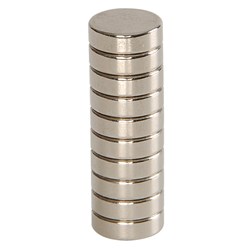 Carbatec Rare Earth Magnets - 10mm x 3mm - Pk 10