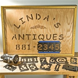 Rockler 2-1/4" Interlock Signmaker's Number & Symbols Kit