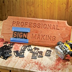 Rockler Interlock Signmaker's Templates - State Park Font - 57mm