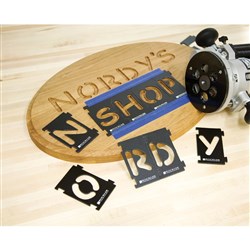 Rockler Signmaker's Kit Includes Number Kit -  Letter Kit -  Bushing & Bit