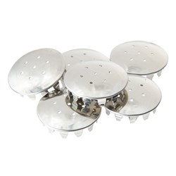 Carbatec Stainless Steel Shaker Tops - 6Pack