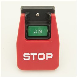 Carbatec Push Button Mechanical Switch with Cover and E-Stop Paddle