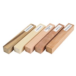 Carbatec Assorted Tasmanian Timber Pen Blanks Pack of 5