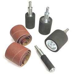 Carbatec Drum Sanding Spindle Set with Sanding Sleeves