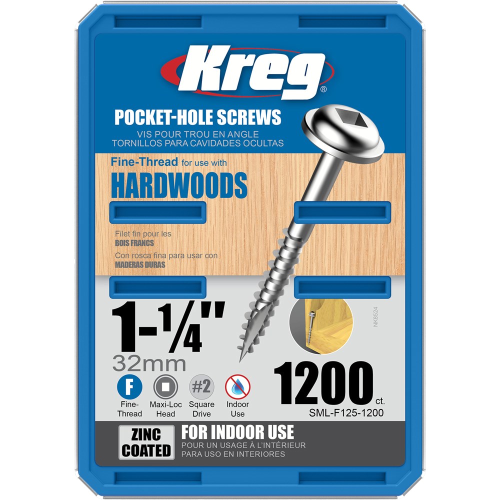 Kreg fine thread screws sales