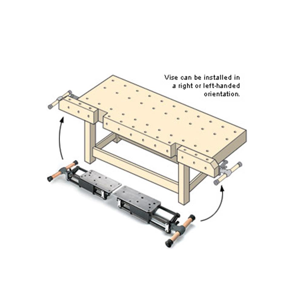 veritas quick-release sliding tail vise wood magazine