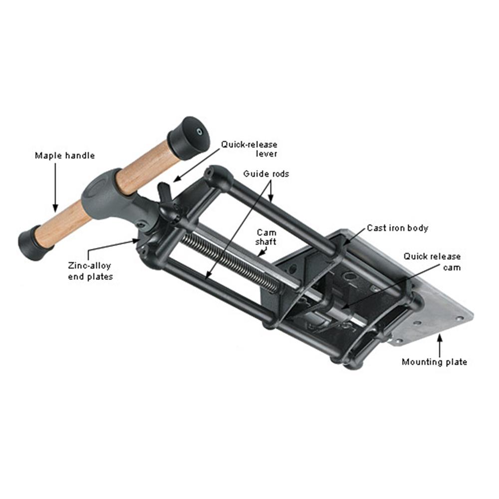 veritas quick release sliding tail vise vices - carbatec