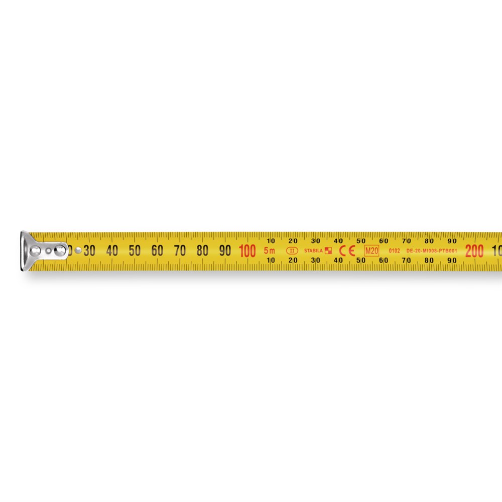 Stabila 30826 BM 100 8m/26 ft cm/inch Pocket Tape Measure