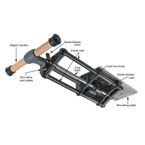 Veritas Quick Release Sliding Tail Vise | Vices - Carbatec