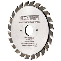 CMT Industrial Adjustable Scoring Blade (Scribe Blade) - 15300 max RPM