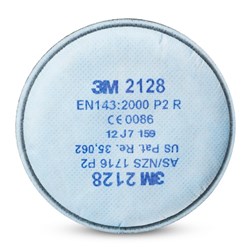 3M 2128 GP2 Particulate Filter, with Nuisance Level Organic Vapour/Acid Gas Relief, 1 Pair/Pack