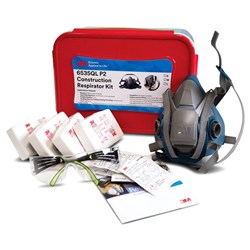 3M Asbestos/Dust Half Mask Respirator Kit 6500QL Series, P2 - Medium