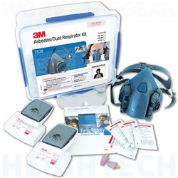 3M Asbestos/Dust 7500 Series Half Mask Respirator Kit - Medium