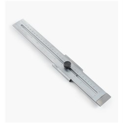 Lee Valley Steel Chrome Stop Rule - 30cm