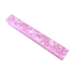 Carbatec Large Acrylic Pen Blank - Pink Quartz