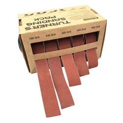 Carbatec 5pce Sandpaper Strips 