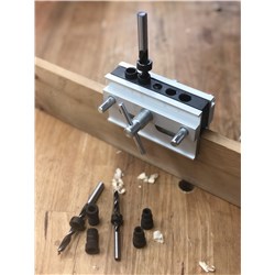 Carbatec Self Centering Doweling Jig with 6-8-10mm bits