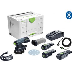 Festool ETSC 125 Cordless Sander Bluetooth 3.1 Ah-I with ACA adapter