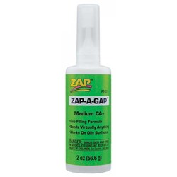 ZAP-A-GAP CA+ Medium Viscosity (2oz Bottle)  Cyanoacrylate 'Super' Glue