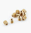Lee Valley Brass Insert Nuts - 1/4" 20T - Pk 10