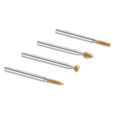 Kutzall 1/8" Shaft 4 Piece Fine Detail Burr Kit