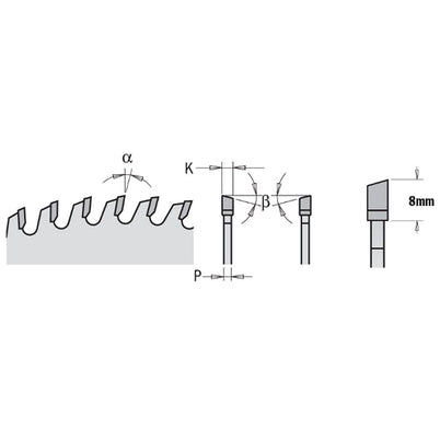 CMT Industrial Low Noise and Chrome Coated Blade - 250mm - 40 Tooth