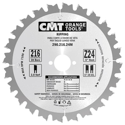 CMT Ripping Blade - 25mm Bore