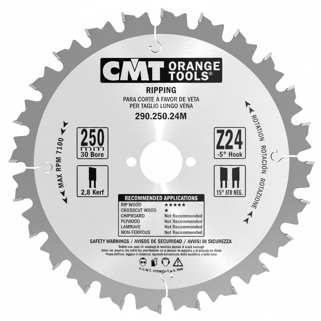 CMT Ripping Blade - 250mm - 24 Tooth