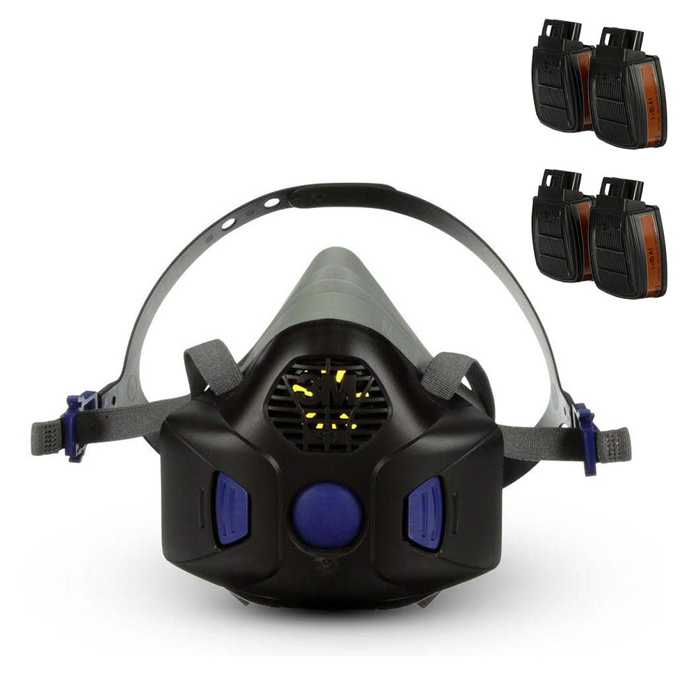 D801 Buy 3M Secure Click Reusable Half Face Respiratory Mask with A1 D8051 ...
