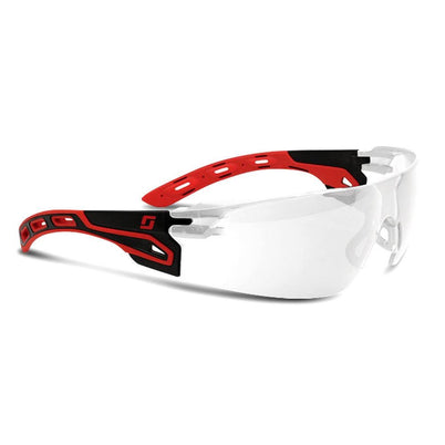 3M Helios Vented and Pillow Padded Safety Glasses - Black and Red