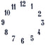 Carbatec Clock Number Set - Arabic - Black 3/8"