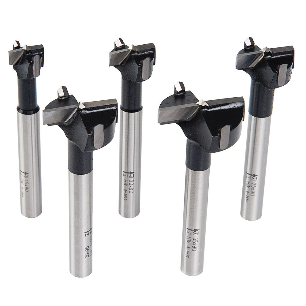 Buy CMT 5 Piece Hinge Boring Bit Set by CMT online - Carbatec