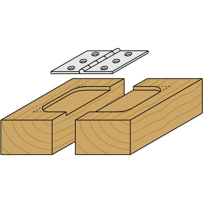CMT Mortising Router Bit with Bearing - 1/4" Cut Depth