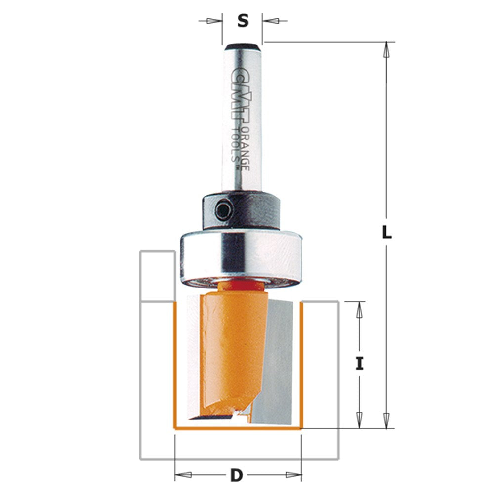 Caratex Router Buy CMT Pattern Router Bit with Bearing - Short Series - 9/16