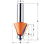 CMT Chamfer Bit 15° X 22mm 1/2" Shank