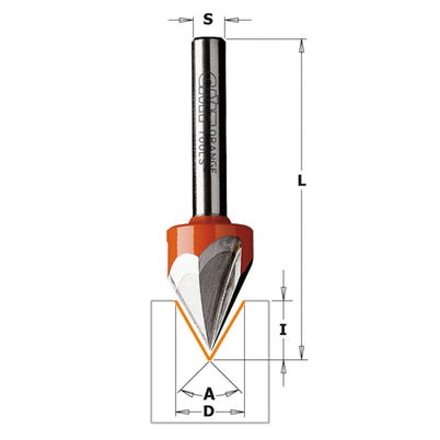 CMT Laser Point Lettering Bit 60°